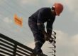 Person Installing Electric Fence